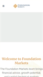 Mobile Screenshot of foundationmarkets.com